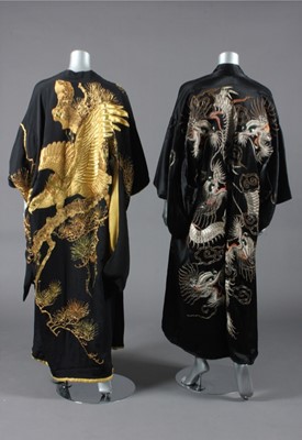 Lot 199 - Two embroidered kimono, Japanese, 1930s, of...