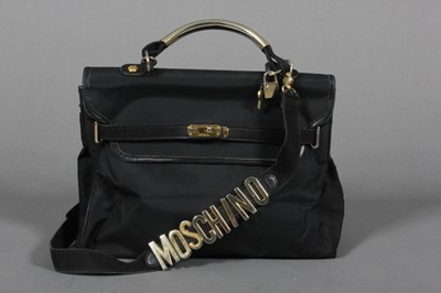 Lot 212 - A Moschino `bumble-bee' leather jacket, 1992,...