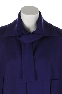 Lot 28 - A John Galliano purple wool capelet,...