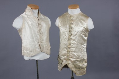 Lot 231 - Two gentlemen's waistcoats, circa 1770, 1790,...