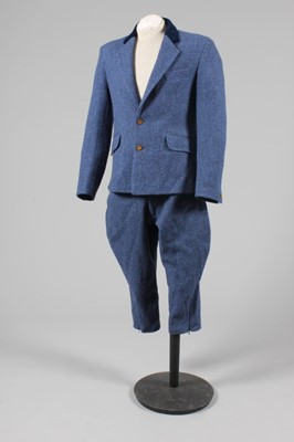 Lot 25 - A Vivienne Westwood blue Harris tweed suit,...