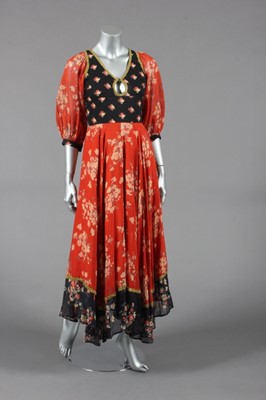 Lot 257 - A Thea Porter 'gipsy' style dress, 1970s,...