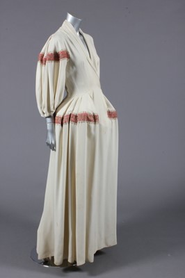 Lot 279 - A rare Jeanne Lanvin evening gown with side...