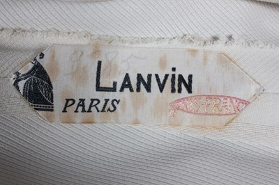 Lot 279 - A rare Jeanne Lanvin evening gown with side...