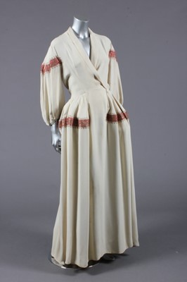 Lot 279 - A rare Jeanne Lanvin evening gown with side...