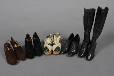 Lot 288 - A group of shoes, including a pair of Bata...