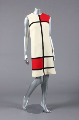 Lot 291 - A 'Mondrian' style wool mini-dress, American,...