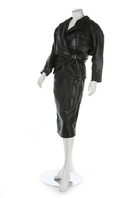 Lot 197 - A Gianni Versace mock-croc leather suit, circa...