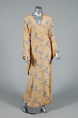 Lot 336 - A Biba printed crepe de chine wrap around...