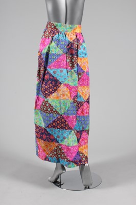 Lot 36 - An Yves Saint Laurent couture patchwork silk...