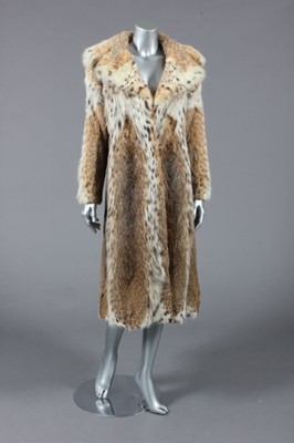 Lot 377 - An Eurasian lynx coat, 1950s, lynx lynx, with...