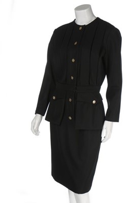 Lot 237 - A Chanel tailored black dress, 1983, Boutique...