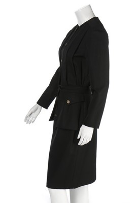 Lot 237 - A Chanel tailored black dress, 1983, Boutique...