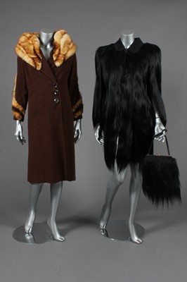 Lot 393 - An H.B.Keller Columbus monkey fur jacket and...