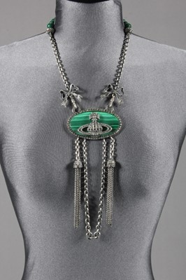 Lot 72 - A Vivienne Westwood malachite medallion...