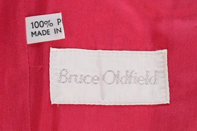 Lot 15 - A Bruce Oldfield cyclamen-pink silk damask...