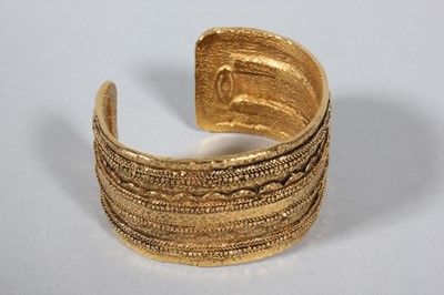 Lot 124 - A Chanel gilt metal cuff bracelet, probably...