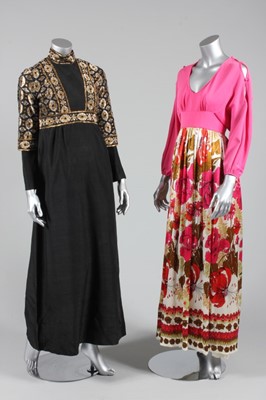 Lot 127 - Designer evening wear, 1970s, including Quad...