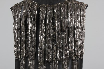 Lot 188 - A sequined and fringed flapper dress, late...