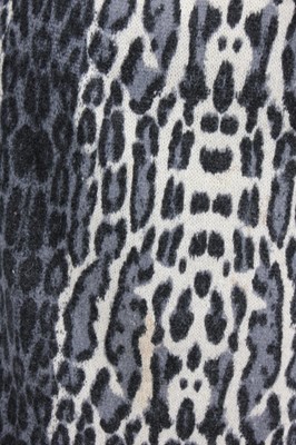 Lot 192 - An Antony Price leopard print knitted angora...