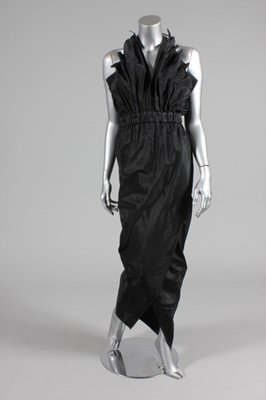 Lot 194 - An Antony Price black faille evening gown,...