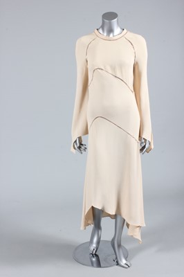 Lot 228 - An Alice Pollock bias cut moss crepe gown,...