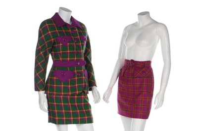 Lot 48 - Two Gianni Versace brightly coloured ensembles,...