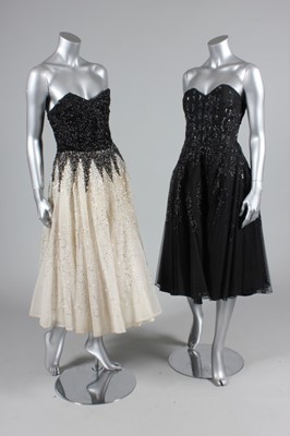 Lot 258 - Evening and prom gowns, mainly 1950s,...