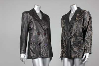 Lot 290 - Mainly leather coats and jackets, mainly 1980s-...