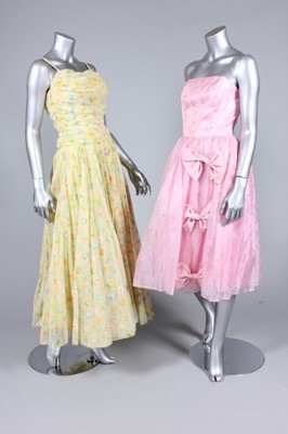 Lot 293 - A group of prom-style gowns, mainly 1980s,...