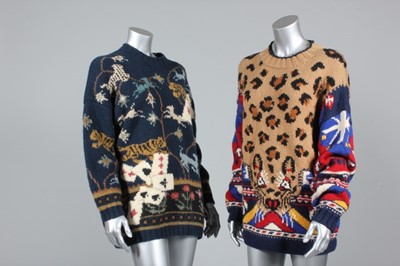 Lot 298 - Joseph Tricot labelled sweaters, 1980s, in...