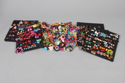 Lot 330 - A large group of colourful, summery jewellery,...