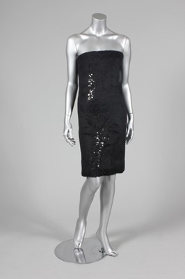 Lot 359 - A Versace black mohair cocktail dress, 1990s,...