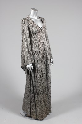 Lot 364 - A Biba silver and black 'glam rock' knitted...