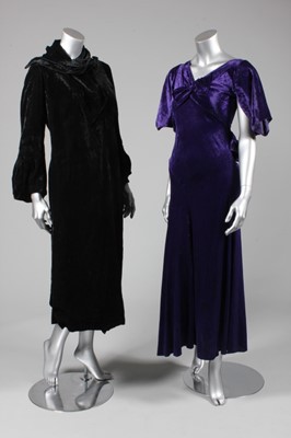 Lot 43 - Eveningwear, 1930s-early 40s, comprising;...