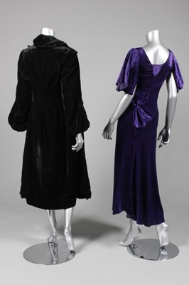 Lot 43 - Eveningwear, 1930s-early 40s, comprising;...