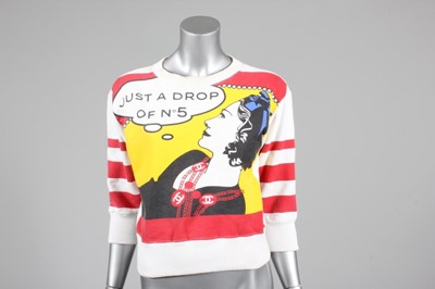 Lot 383 - A Chanel 'Lichenstein' style printed jumper,...