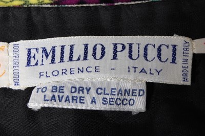 Lot 47 - An Emilio Pucci printed velvet maxi dress,...