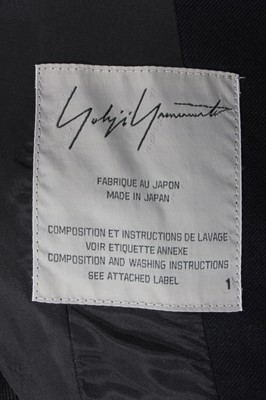 Lot 52 - A Yohji Yamamoto navy wool gabardine suit,...