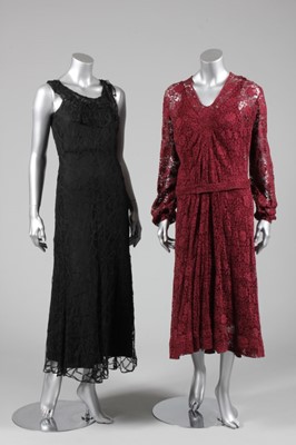 Lot 56 - A group of mainly 1930s evening wear, six...