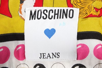 Lot 63 - A Moschino Jeans printed viscose shirt, 1980s,...