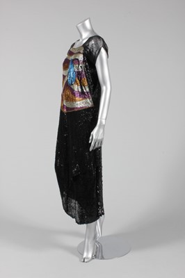 Lot 66 - A sequined cocktail dress, circa 1918-20, with...