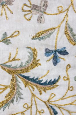 Lot 85 - An embroidered panel, probably Gujerati, late...