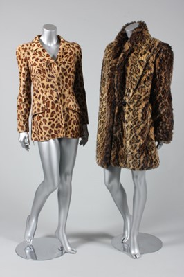 Lot 98 - A Biba leopard-print plush jacket, early 1970s,...