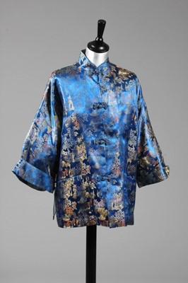 Lot 169 - The Duchess of Windsor's blue oriental brocade...