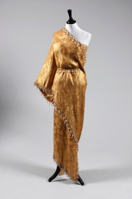 Lot 174 - Elizabeth Taylor's Balenciaga couture gold...