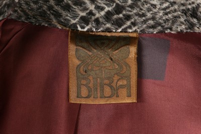 Lot 2 - A Biba snakeskin-print plush coat, circa...
