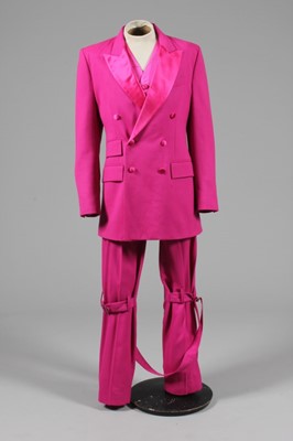 Lot 126 - A Vivienne Westwood fuchsia pink bondage suit,...