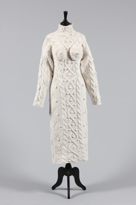 Lot 128 - A Jean Paul Gaultier cable-knit dress,...