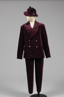 Lot 133 - A Vivienne Westwood plum velvet suit, 'Time...